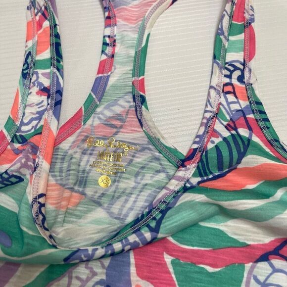 Lilly Pulitzer Zebra Tiger Luxletic Tank Top Racerback Size XS - Picture 3 of 5